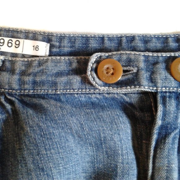 GAP 1969 Denim Skirt with Pockets Size 16 - Picture 3 of 6